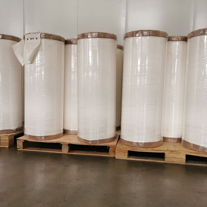 25um উজ্জ্বল সাদা পিইটি /এক্রাইলিক দ্রাবক আঠালো /80g সাদা লাইনার