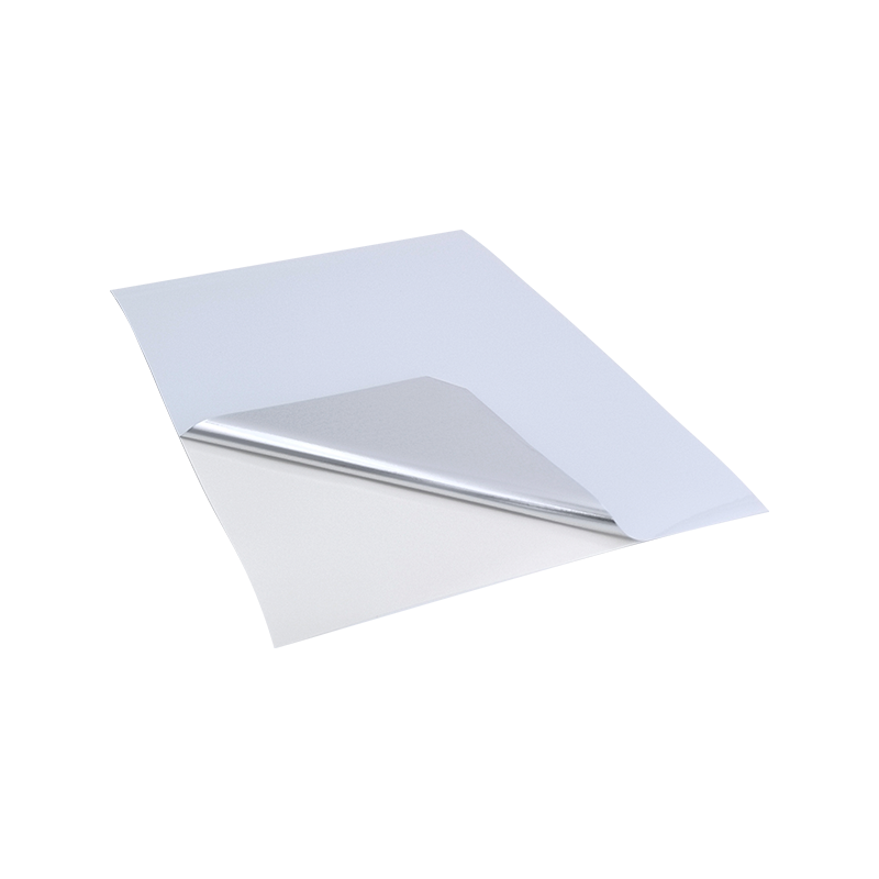 25um ব্রাইট হোয়াইট অ্যালুমিনাইজড পিইটি ফিল্ম টায়ার আঠালো পেপার স্টিকার 