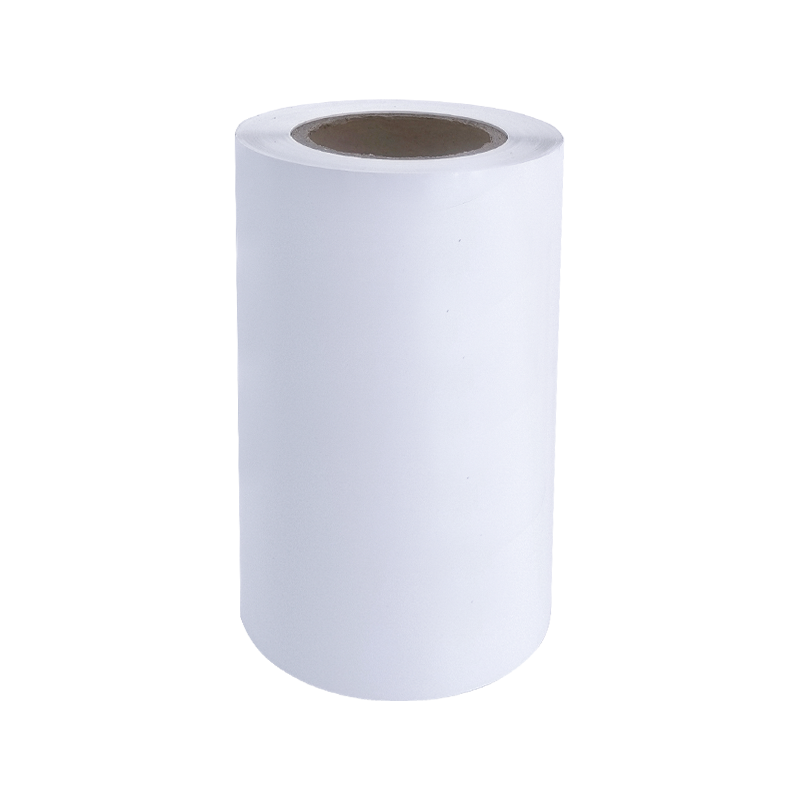 25um ব্রাইট হোয়াইট অ্যালুমিনাইজড পিইটি ফিল্ম টায়ার আঠালো পেপার স্টিকার 