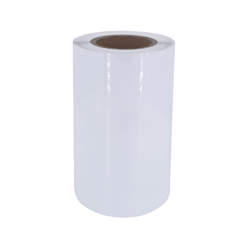 25um ব্রাইট হোয়াইট অ্যালুমিনাইজড পিইটি ফিল্ম টায়ার আঠালো পেপার স্টিকার 