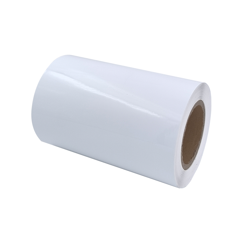 25um ব্রাইট হোয়াইট অ্যালুমিনাইজড পিইটি ফিল্ম টায়ার আঠালো পেপার স্টিকার 