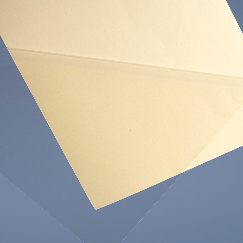 50mic স্বচ্ছ স্ব আঠালো পলিয়েস্টার ফিল্ম ভিনাইল স্টিকার প্রিন্টিং লেবেল জাম্বো রোল