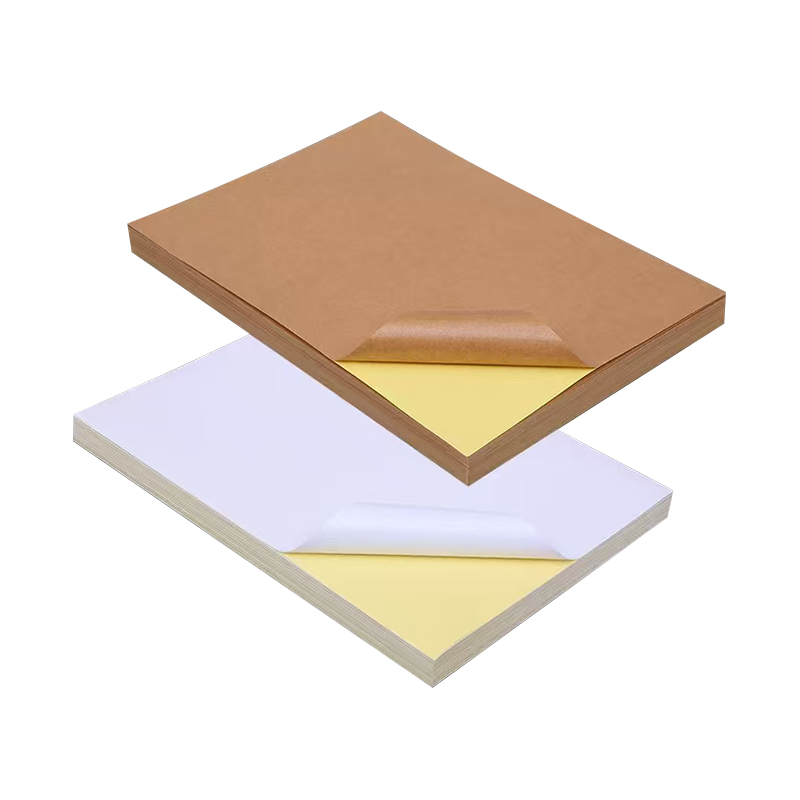 এক্রাইলিক আঠা এবং হলুদ লাইনার সহ 85gsm স্ব আঠালো ক্রাফট পেপার