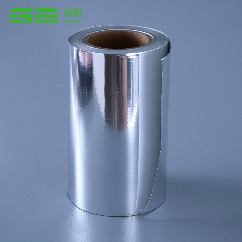 টায়ার আঠা দিয়ে 50mic চকচকে সিলভার পিপি স্ব আঠালো কাগজ জাম্বো রোল