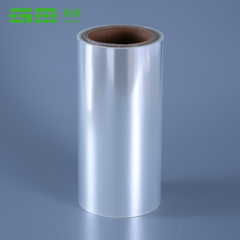 অপসারণযোগ্য আঠালো সহ 50mic স্বচ্ছ পলিপ্রোপিলিন লেবেল উপাদান স্ব আঠালো পিপি ফিল্ম